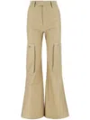 Amiri Beige Cotton Blend Pant In Neutrals