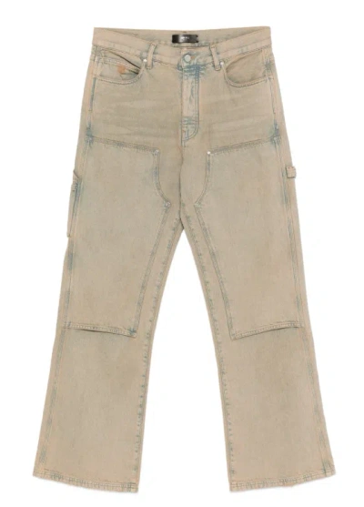 Amiri Straight-leg Carpenter Jeans In Neutral
