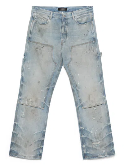 Amiri Carpenter Straight Jeans In Blue