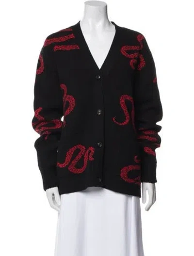 Pre-owned Amiri Cashmere Printed Sweater In Black