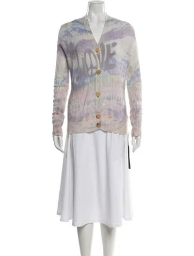 Pre-owned Amiri Cashmere Printed Sweater W/ Tags In Neutral