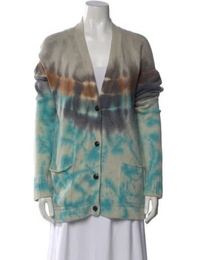 Pre-owned Amiri Cashmere Tie-dye Print Sweater