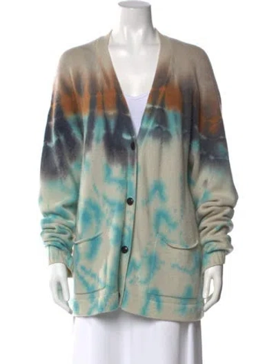 Pre-owned Amiri Cashmere Tie-dye Print Sweater