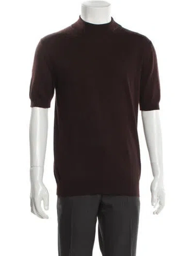 Pre-owned Amiri Cashmere Turtleneck Polo Sweater In Blue