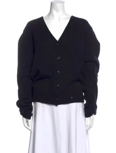 Pre-owned Amiri Cashmere V-neck Sweater In Black
