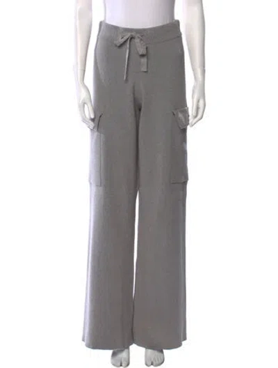Pre-owned Amiri Cashmere Wide Leg Pants In Gray
