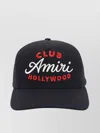 Amiri Black Baseball Cap With Maxi Logo On The Front In Cotton Man In Black