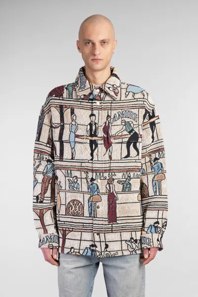 Amiri Casual Jacket In Beige Cotton