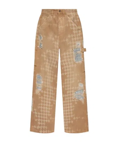 AMIRI DISTRESSED STRAIGHT-LEG JEANS