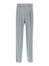 Amiri Light Blue Ironed Pleat Pants In Light Blue