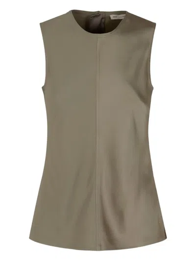Amiri Centre-seam Sleeveless Top In Green