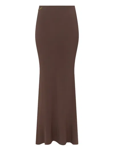 Amiri Chain Maxi Skirt In Brown