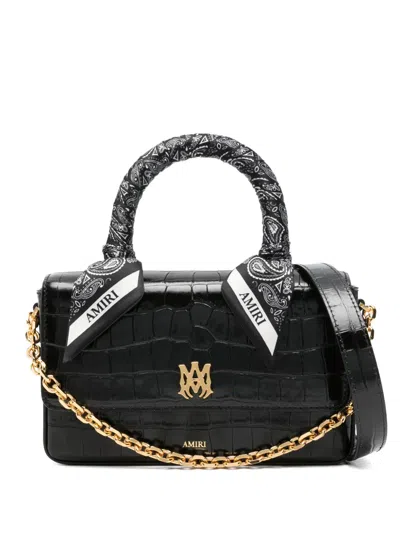 Amiri Chain-strap Top-handle Tote Bag In Black