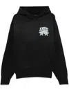 Amiri Championship Hooded Cotton Sweatshirt In Black