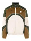 Amiri Track Polyester Cotton Jacket High Collar In Multi