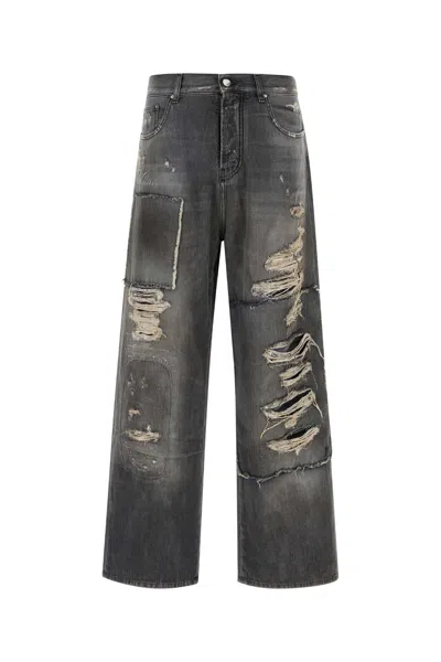 Amiri Charcoal Denim Jeans In Gray