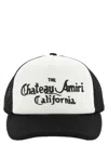 Amiri Black And White Cotton Baseball Cap In Red