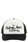Amiri Black And White Cotton Baseball Cap In White