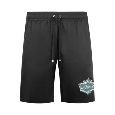 Pre-owned Amiri Chateau Crest Swim Trunk 'black' | Men's Size Xxxl