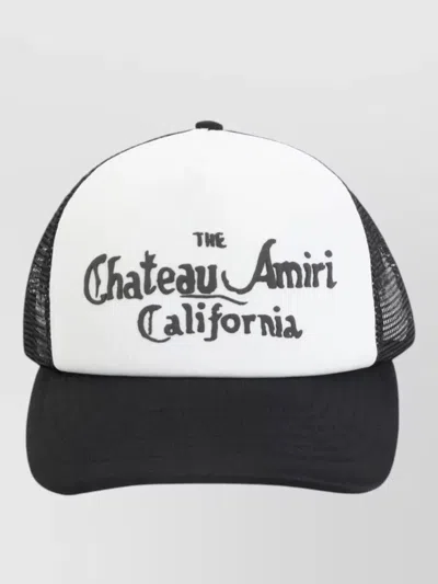 AMIRI CHATEAU FOAM LOGO TRUCKER HAT MESH