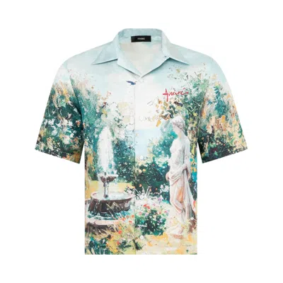 Pre-owned Amiri Chateau Fountain Camp Shirt 'multicolor' | Multi-color | Men's Size Xl