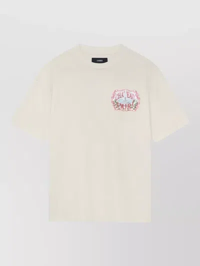 Amiri Chateau Graphic Sketch Crew Neck T Shirt In Neutral