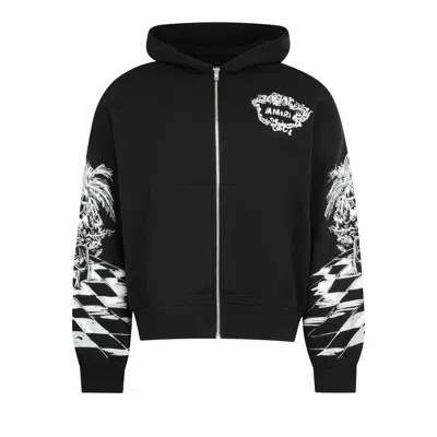 Pre-owned Amiri Chateau Sketch Zip Hoodie 'black' | Men's Size Xxxl