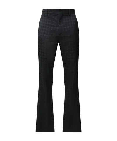 Amiri Check Casual Pants In Black