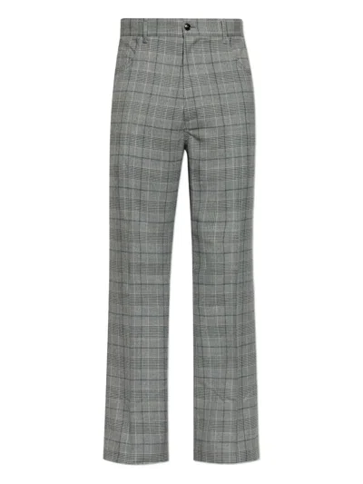 AMIRI CHECKED FLARED TROUSERS