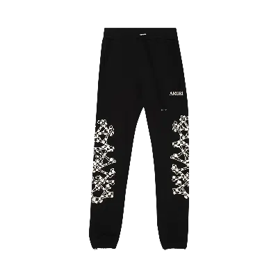 Pre-owned Amiri Checkered Bones Sweatpant 'black'