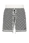 Amiri Checkered Short In Black