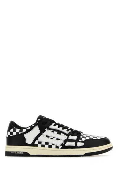 AMIRI CHECKERED SKEL TOP LOW AMFOSR1032 BLACKWHITE