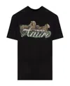 Amiri Cheetah Logo-print T-shirt In Black