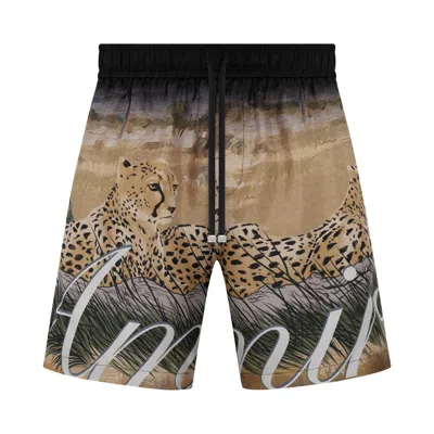 Pre-owned Amiri Cheetah Print Drawstring Short 'multicolor' | Multi-color | Men's Size L