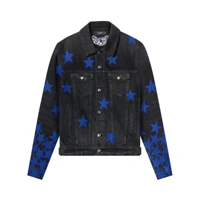 Pre-owned Amiri Chemist Star Trucker 'aged Black'