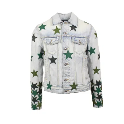 Amiri Chemist Star Denim Jacket In Blue