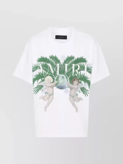 Amiri Graphic-print Cotton T-shirt In White