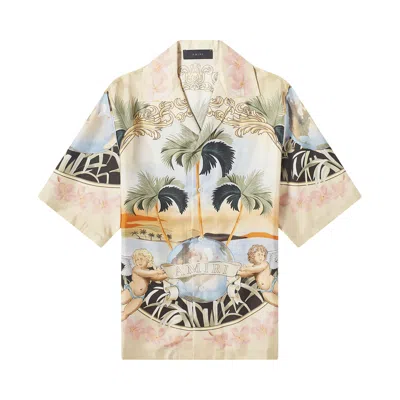 Pre-owned Amiri Cherub Silk Shirt 'multicolor' | Multi-color | Men's Size M