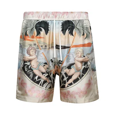 Pre-owned Amiri Cherub Silk Short 'multicolor' | Multi-color | Men's Size L