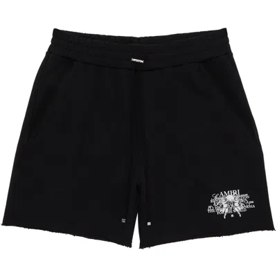 Pre-owned Amiri Cherub Text Sweatshort 'black'