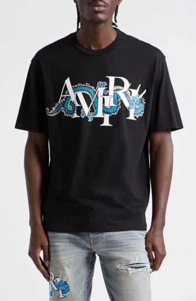 Amiri Chinese New Year Dragon Cotton Graphic T-shirt In Multi