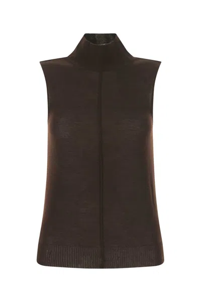 Amiri Chocolate Cashmere Top In Black