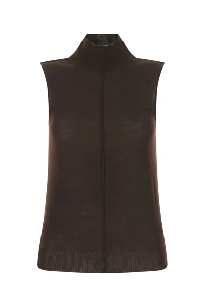 AMIRI CHOCOLATE CASHMERE TOP