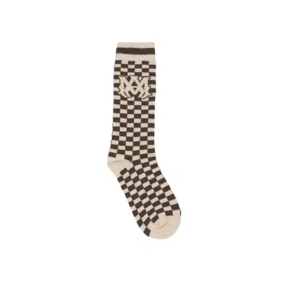 Pre-owned Amiri Chunky Ma Socks 'brown' | Men's Size 45