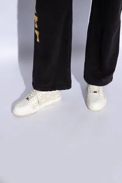 Amiri Stars Court Low Panelled Sneakers In White