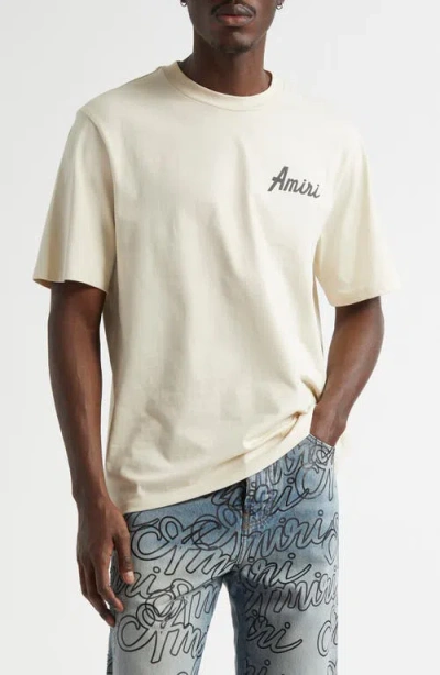 AMIRI AMIRI CITY COTTON LOGO GRAPHIC T-SHIRT