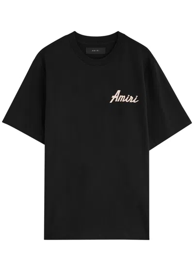 Amiri City Logo-print Cotton T-shirt In Black