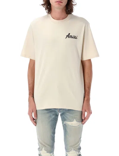 Amiri White Resort Club Embroidered T-shirt - Men's - Cotton/elastane In Neutral