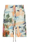 Amiri Cityscape Printed Drawstring Shorts