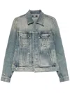 Amiri Jacket In Denim With Pockets
